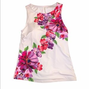 Lands’ End || High Neck Floral Tankini Top || 6